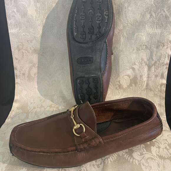 Gucci horsebit driving shoes Brown size *M - Picture 3 of 5